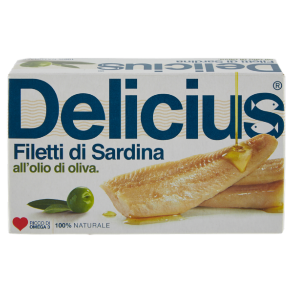 Delicius Filetti di Sardina all'olio di oliva 120 g
