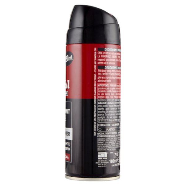 Intesa Pour Homme Deodorant Parfumé Energy Power Body Spray 180 mL