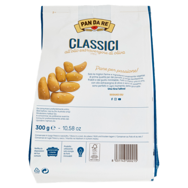 Pan da Re Classici all'olio extravergine di oliva 300 g