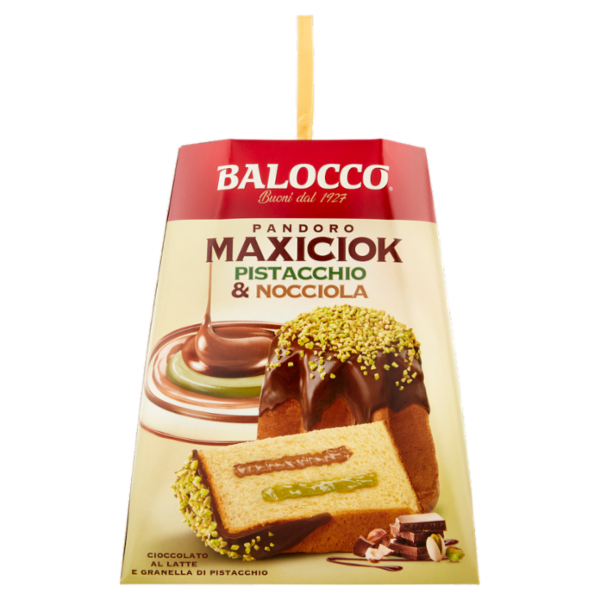Balocco Pandoro Maxiciok Pistacchio & Nocciola 800 g