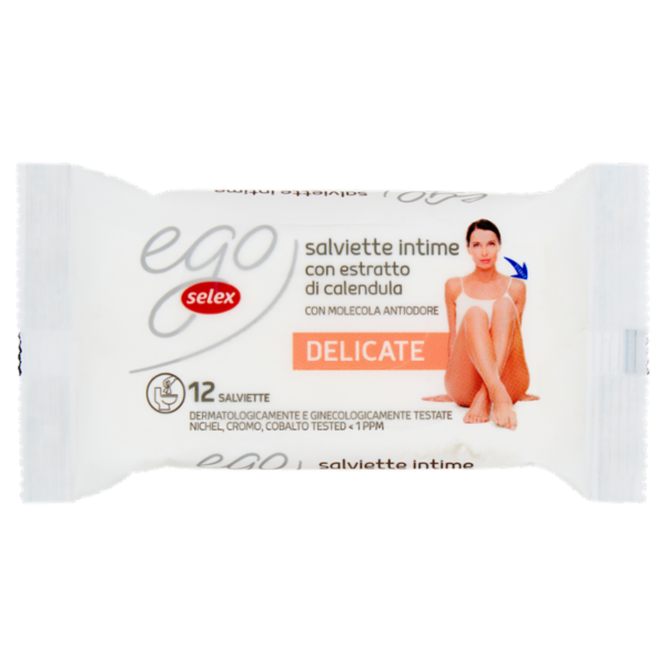 Selex Ego Salviettine Igiene Intima Delicate 12 pezzi