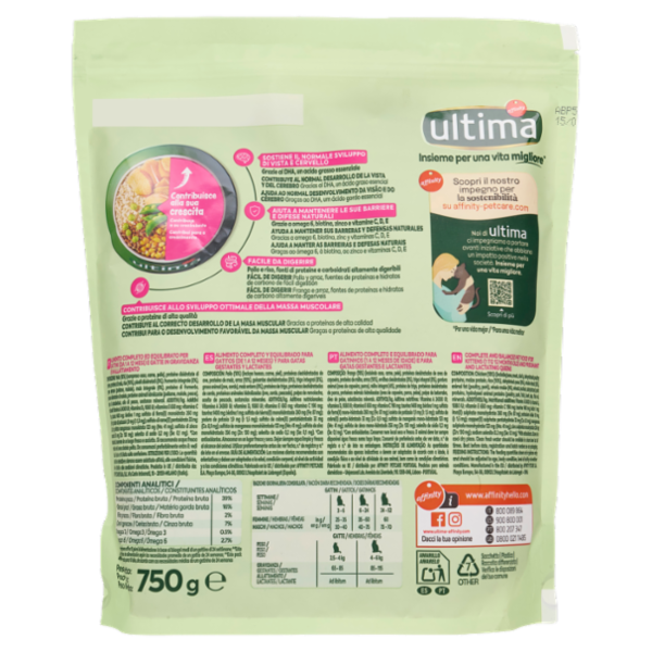 ultima Cat junior 1-12 Mesi con Pollo 750 g