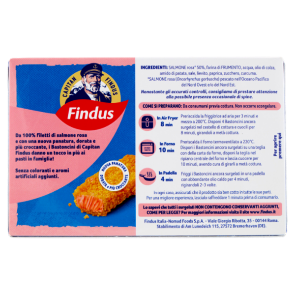 Capitan Findus 8 Bastoncini di Salmone 200 g