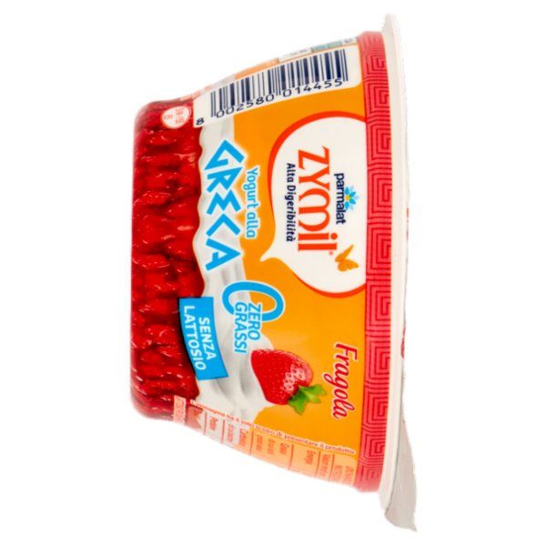 ZYMIL Alta Digeribilità Senza Lattosio Yogurt alla Greca Zero Grassi Fragola 150 g