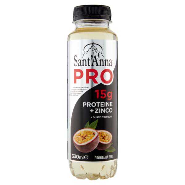 Sant'Anna Pro 15g Proteine + Zinco Gusto Tropical 330 ml