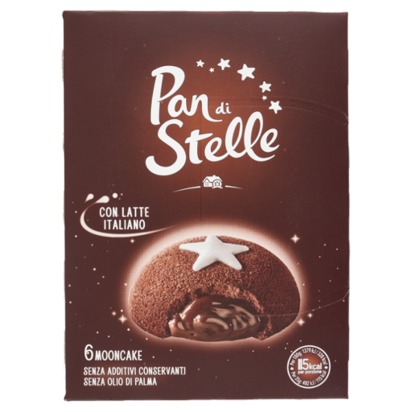 Pan di Stelle Mooncake Tortino al Cioccolato 6 pezzi 210g