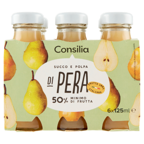 Consilia Succo e Polpa di Pera 6x125 ml