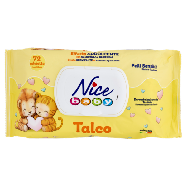Nice baby Talco salviette 72 pz