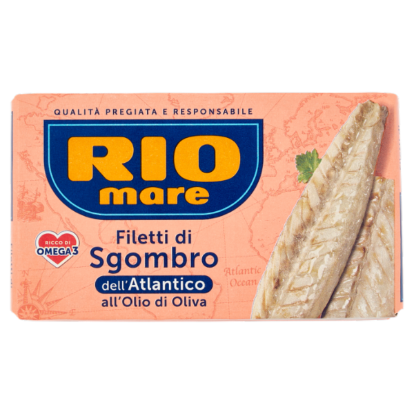 Rio mare Filetti di Sgombro dell'Atlantico all'Olio di Oliva 125 g