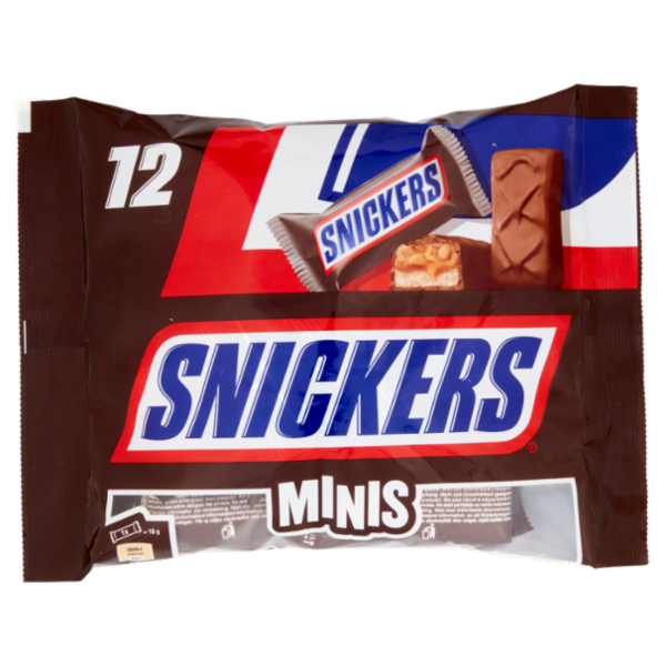 Snickers Minis Snack Cioccolatini al Latte con Arachidi e Caramello 227g