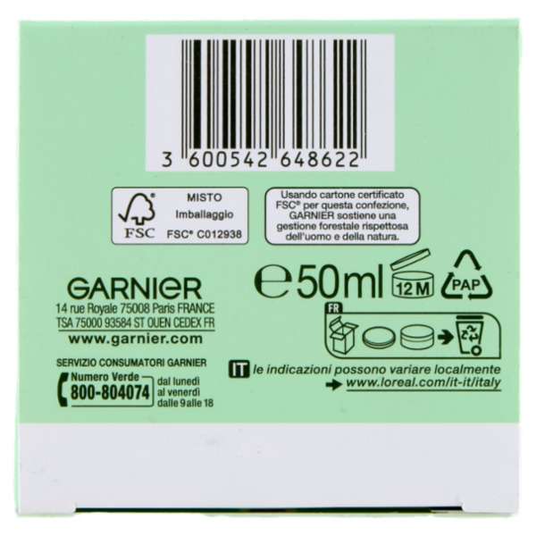 Garnier Bio Vitamina C* Illuminante Crema Giorno Pelle Spenta, 50 ml