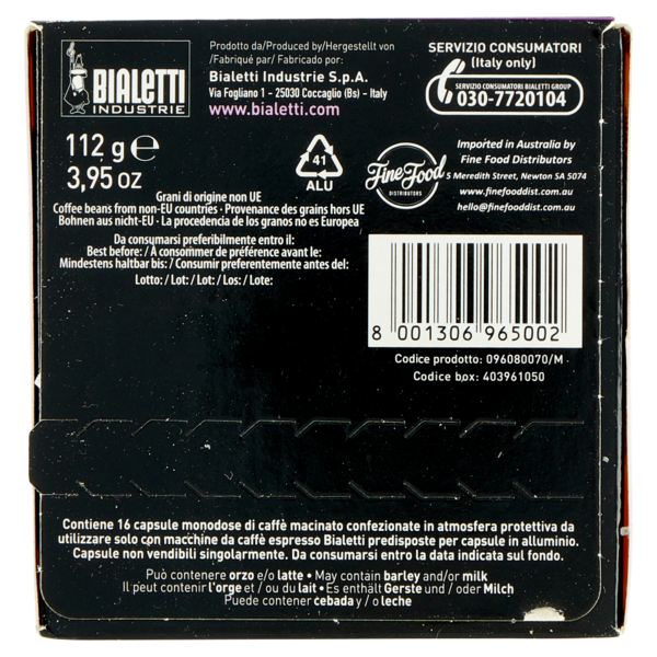 Bialetti Caffè d'Italia Espresso Bar Milano 16 Capsule 112 g