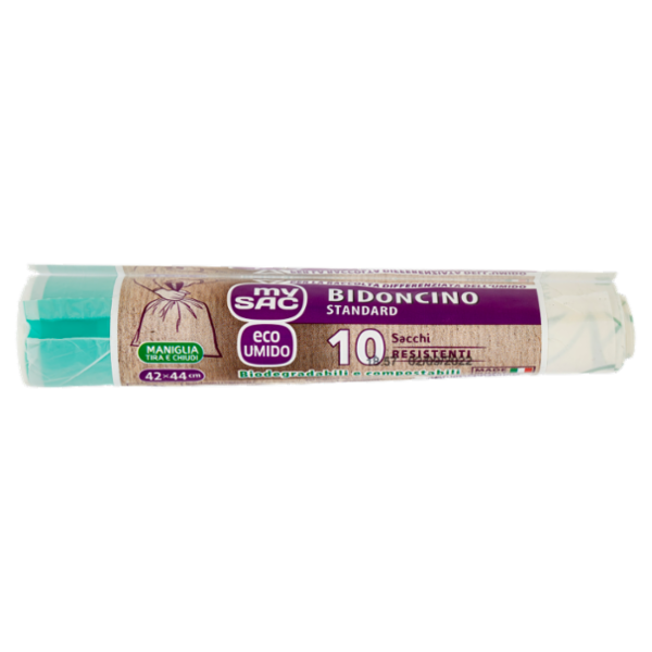 my Sac eco Umido Bidoncino Standard 42x44 cm Sacchi 10 pz