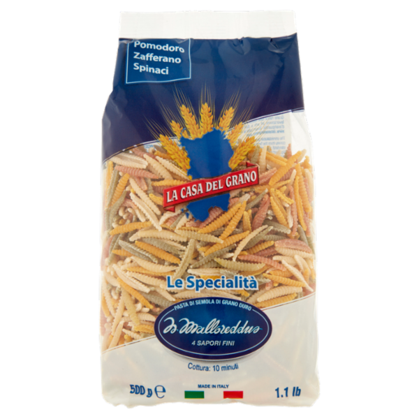 La Casa del Grano Le Specialità Is Malloreddus 4 Sapori Fini 500 g