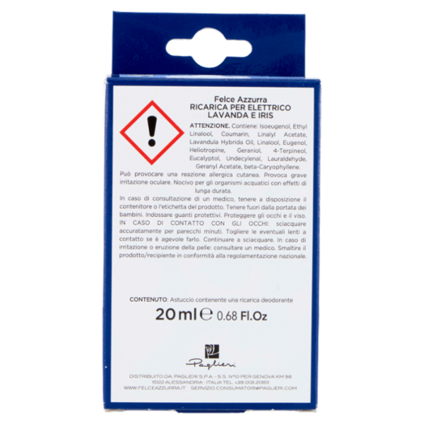 Felce Azzurra Lavanda e Iris Ricarica per Elettrico 20 ml