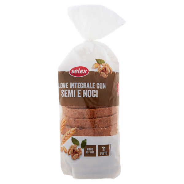 Selex Pane Filone Integrale con Semi e Noci a Fette 500 g