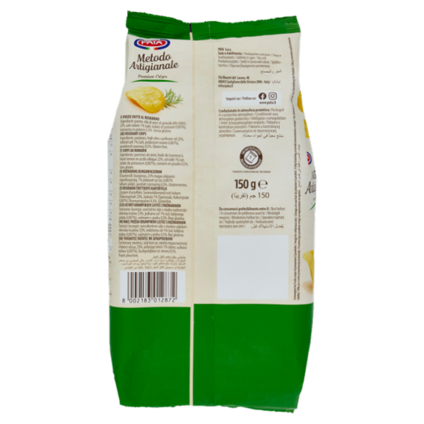 Pata la Patatina Metodo Artigianale al Rosmarino 150 g