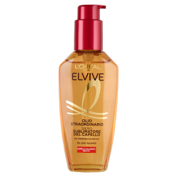 Elvive Olio Straordinario Siero Sublimatore del Capello, per Capelli Colorati, Secchi, 100 ml