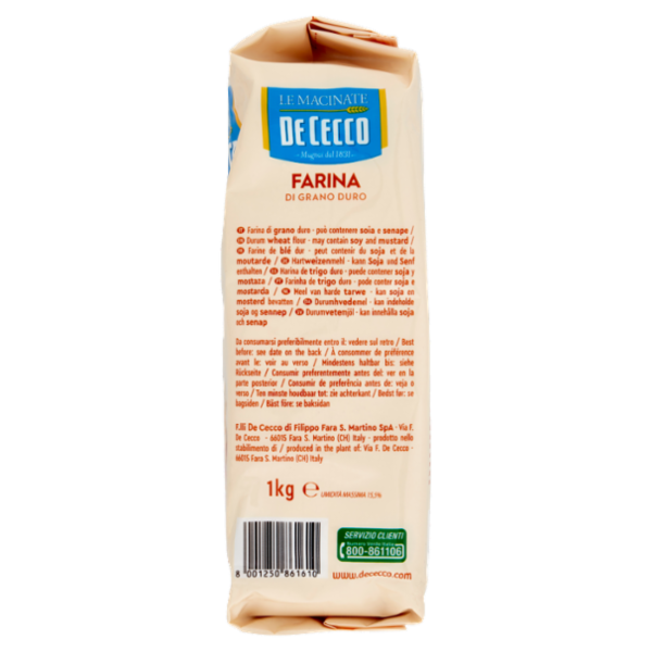 De Cecco Le Macinate Farina di Grano Duro 1 Kg