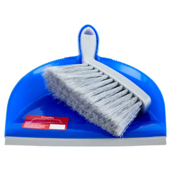 Consilia Paletta Piccola in Plastica con Profilo in Gomma e Scopino