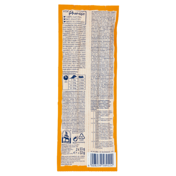 Vitakraft Vita Naturals Stick + Pollo 2 x 11 g