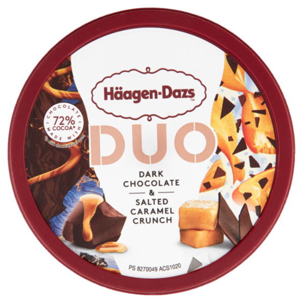 Häagen-Dazs Duo Dark Chocolate & Salted Caramel Crunch 355 g