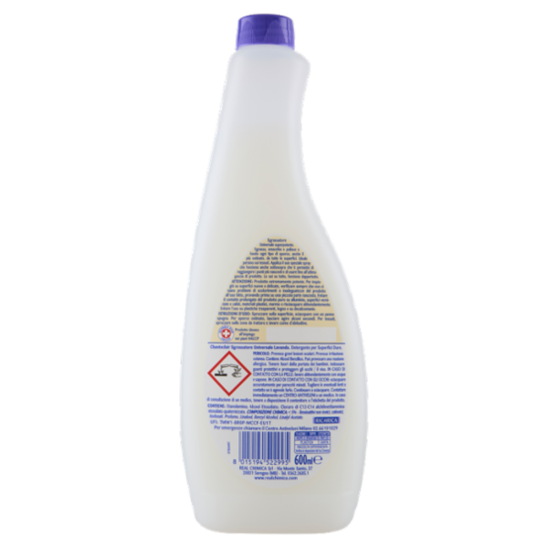 Chanteclair Sgrassatore Universale Profumo di Lavanda Ricarica 600 ml