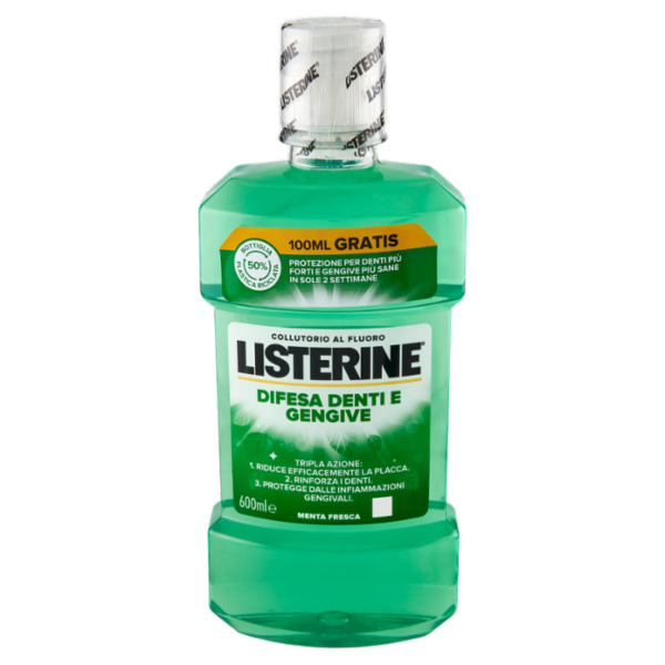 Listerine Difesa Denti e Gengive Menta Fresca 600 ml