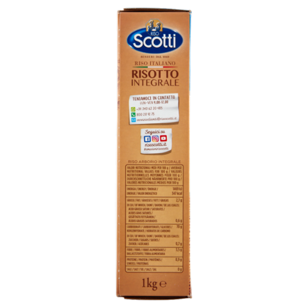 Riso Scotti Risotti Selection Risotto Integrale 1 kg