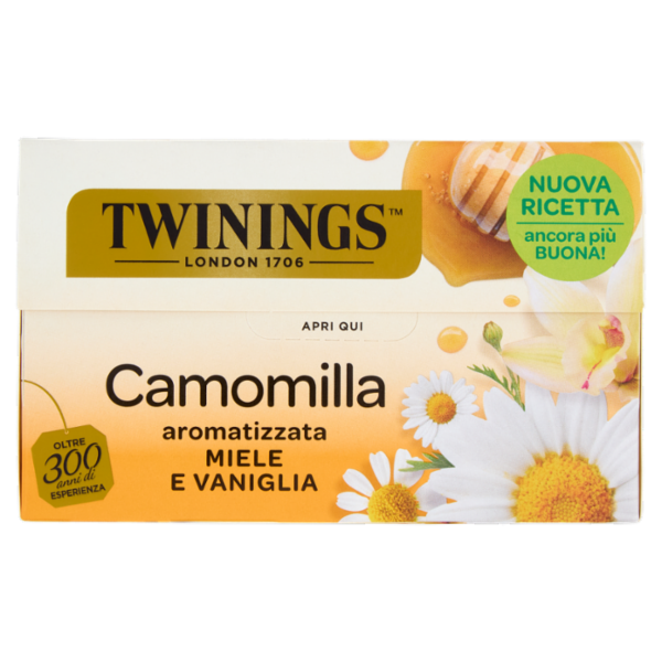 Twinings Camomilla Aromatizzata Miele e Vaniglia 20 filtri 30 g