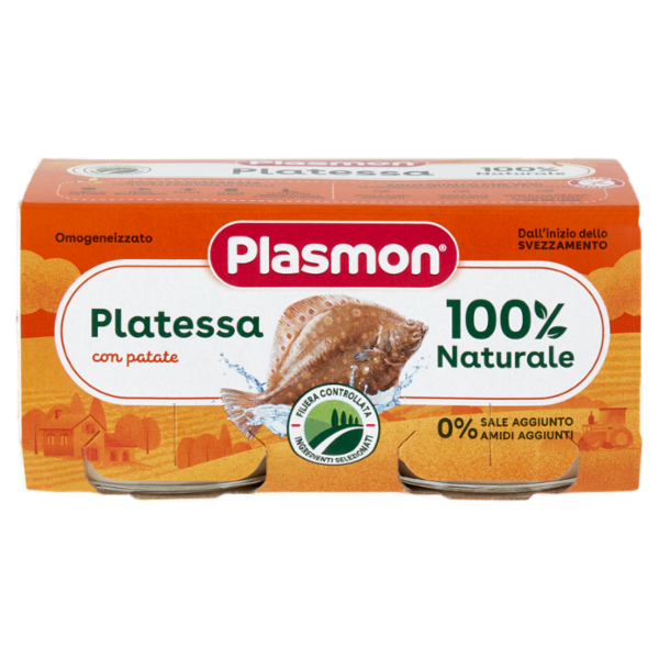 Plasmon Omogeneizzato Platessa con patate 2 x 80 g