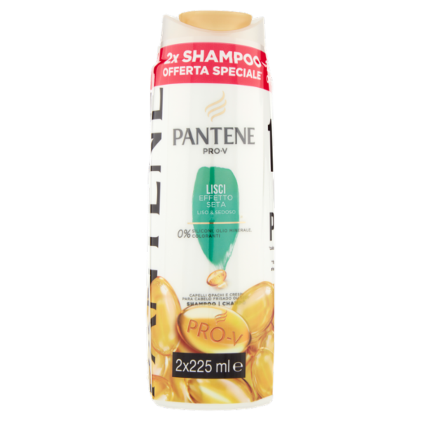 Pantene Pro-V Shampoo Lisci Effetto Seta 2x225 ml
