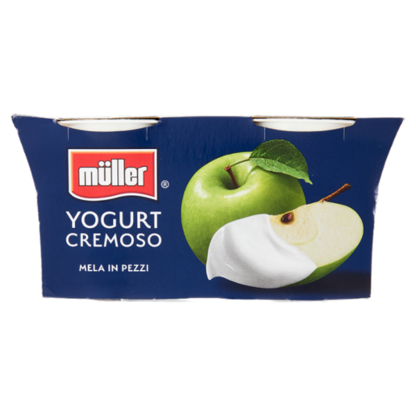 müller Yogurt Cremoso Mela in Pezzi 2 x 125 g