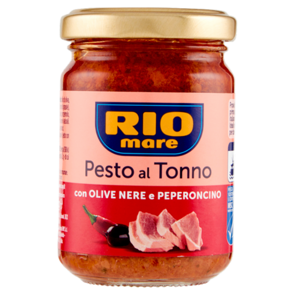 Rio mare Pesto al Tonno con Olive Nere e Peperoncino 130 g