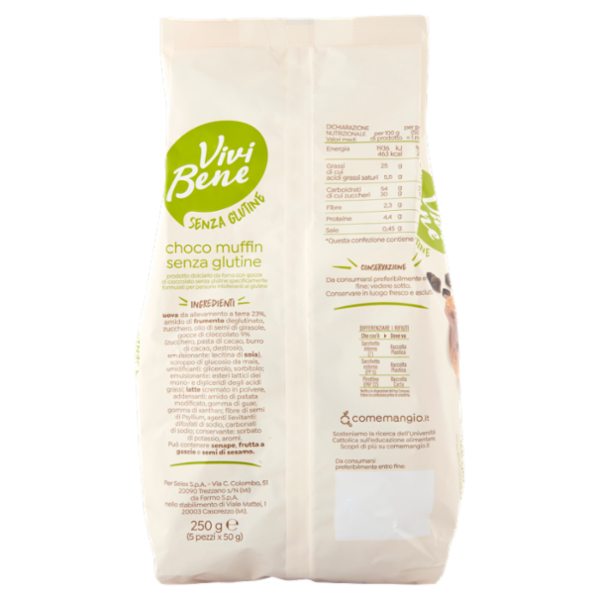Vivi Bene Senza Glutine Choco Muffin Senza Glutine 250 g