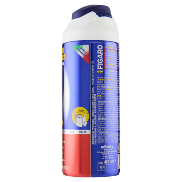 Figaro Uomo Schiuma da Barba Classica 400 ml