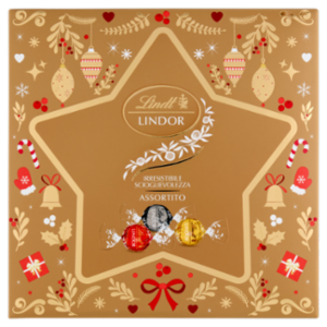 Lindt Lindor Cioccolatini Assortiti Cioccolato Scatola Natale 137 g