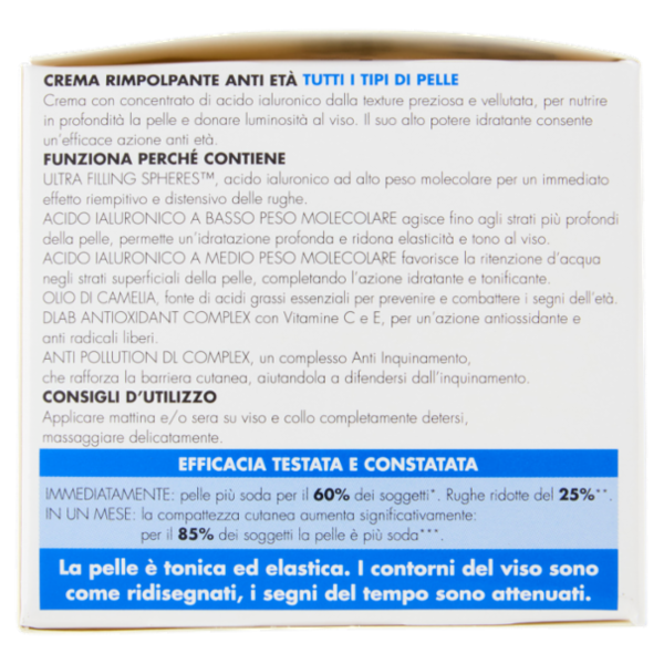 Dermolab Anti Età Concentrato di Acido Ialuronico Crema Rimpolpante 50 ml