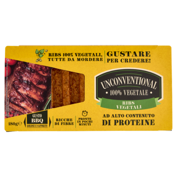Unconventional Ribs Vegetali Gusto BBQ 180 g