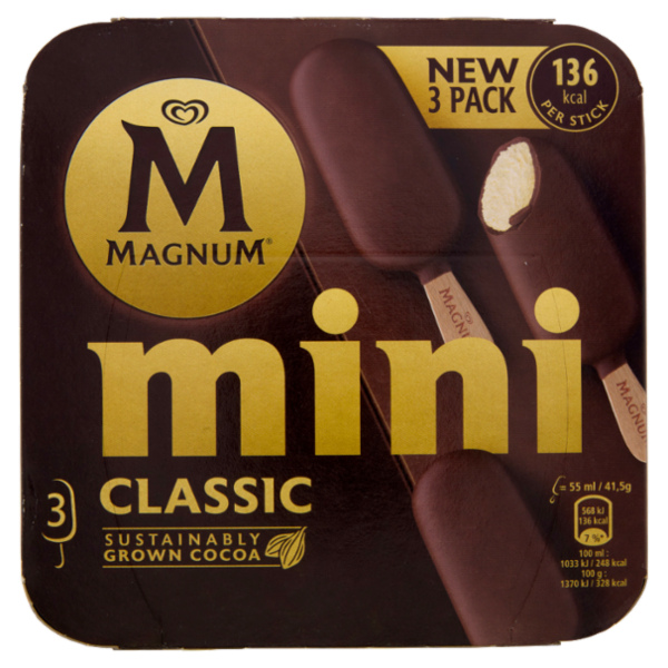 Magnum mini Classic 3 gelati 124,5 g