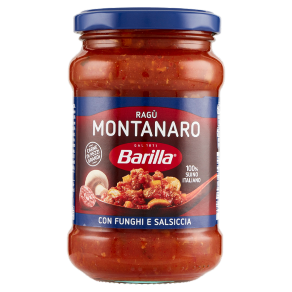 Barilla Sugo Ragù Montanaro con Funghi Condimento per Pasta 300g