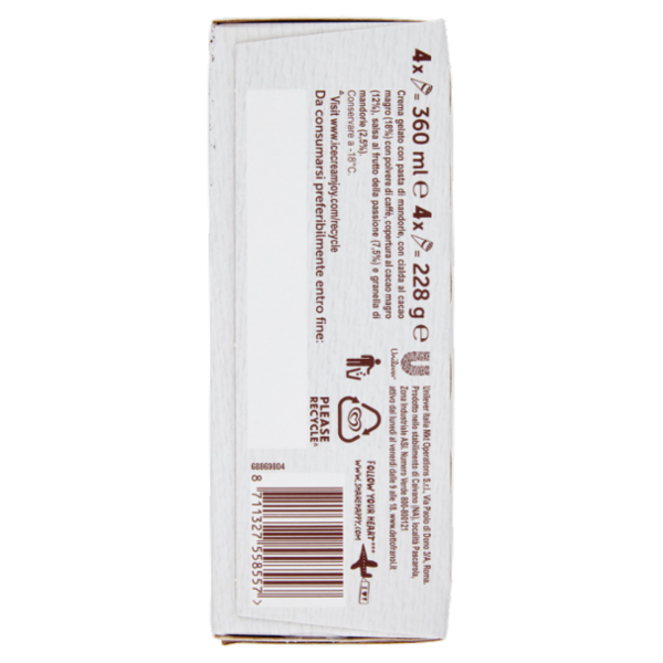 Cornetto Algida Sud Stellati Marianna Vitale 4 x 57 g