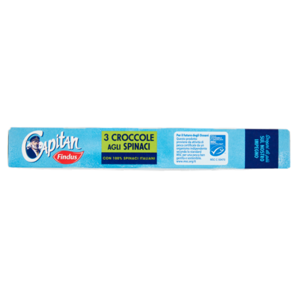 Capitan Findus 3 Croccole agli Spinaci con 100% Filetti di Merluzzo 300 g