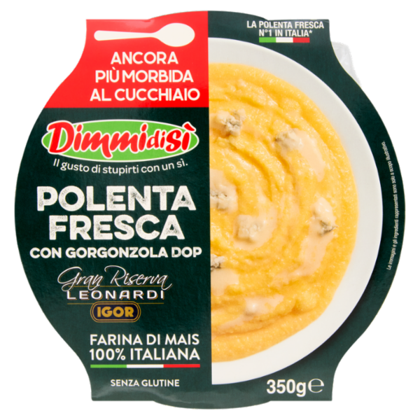 DimmidiSì Polenta Fresca con Gorgonzola DOP 350 g