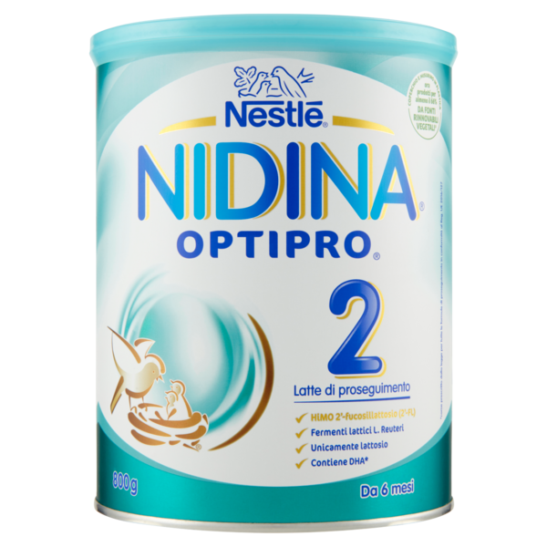 NESTLÉ NIDINA Optipro 2 da 6 mesi Latte di proseguimento in polvere 800g