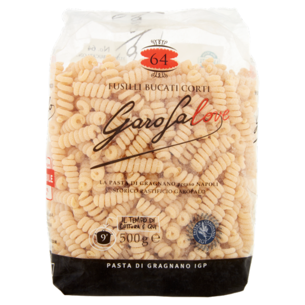 Garofalo Fusilli Bucati Corti 64 Pasta di Gragnano IGP 500 g