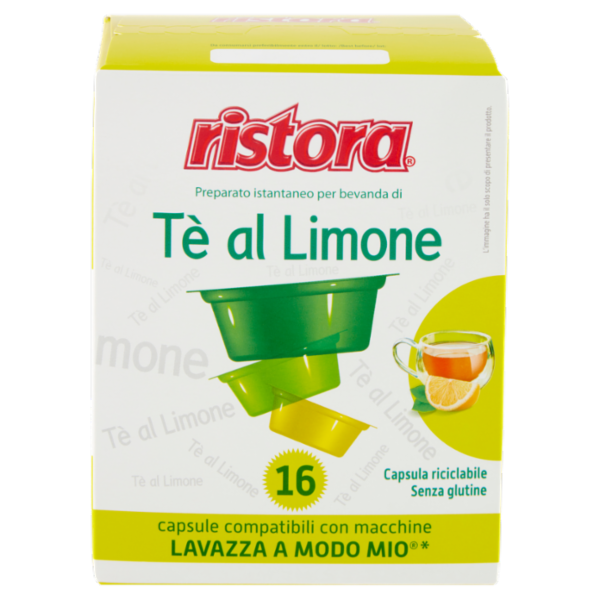 ristora Tè al Limone 16 Capsule compatibili con macchine Lavazza a Modo Mio* 16 x 10 g