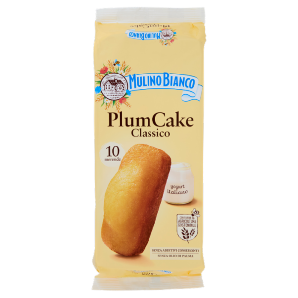 Mulino Bianco Plumcake Classico Merenda con Yogurt Italiano 10 pezzi 330g