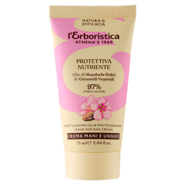 l'Erboristica Crema Mani e Unghie Protettiva Nutriente Olio di Mandorle Dolci&Ceramidi Vegetali 75ml