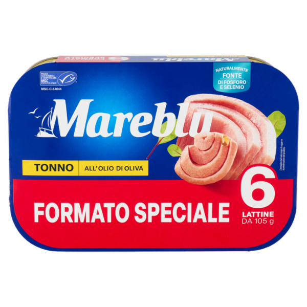 Mareblu Tonno all'Olio di Oliva 6 x 105 g